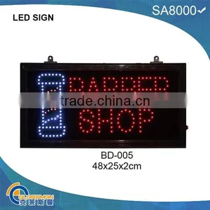 Barber Shop Open Led Sign BD-005 thumbnail-1