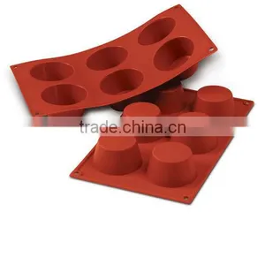 Mini Round Shape Silicone Cake Molds thumbnail-1