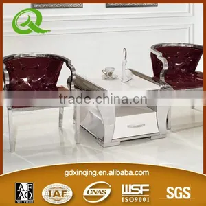 D362 Xinqing High Quality Home Furniture Marble Top End Table thumbnail-1