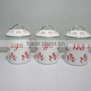 Cylinder Tea Can Storage Tin thumbnail-1