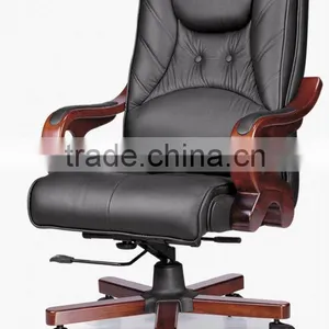 Leather Office Manager Chair 6077 thumbnail-3