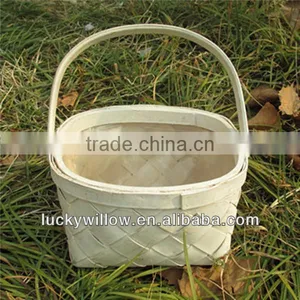 New Wholesale Woven Wood Fruit Basket thumbnail-1