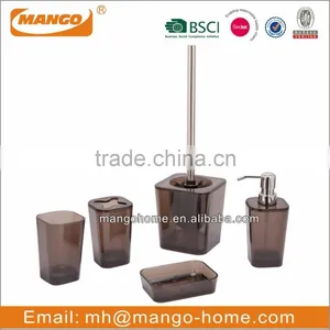 New Simple Hotel Accessories Hand Body Lotion Bottle Stainless Steel Bathroom Set thumbnail-6