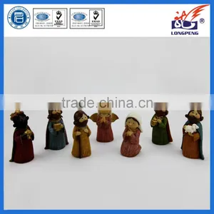 Christmas Polyresin Cartoon Nativity Set Religious Set For Sale thumbnail-1