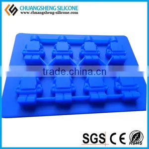 Mini Robot Shape Ice Cream Mold, Ice Cube Tray, Freeze Tooling thumbnail-1