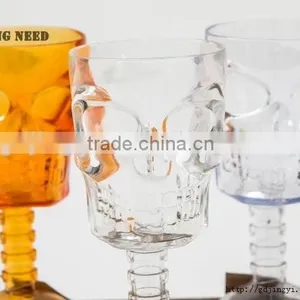 Halloween Plastic 350ml LED Light Skull Mugs Cup for Party Decoration thumbnail-3