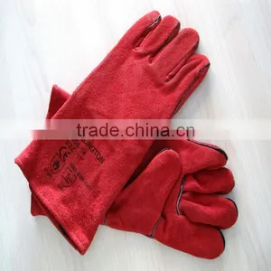 Cow Split Full Lining Leather Welding Gloves In Guangzhou thumbnail-1