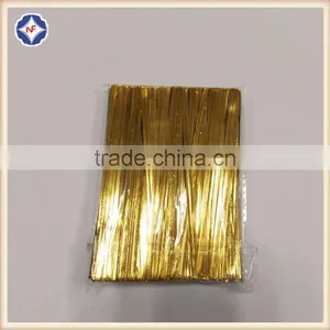 10cm Length Plastic Gold/silver Color Metallic Twist Ties thumbnail-2