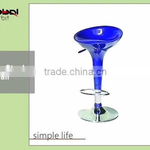 Height Adjustable Pub Club Chair Kitchen Plastic Morden Bar Stools thumbnail-5