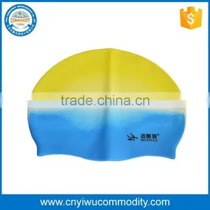 Adult Women Men Summer Rubber Silicone Swim Gel Swim Cap Flexible Durable Bathing Cap thumbnail-1