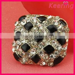Vintage Square Bulk Rhinestone Buttons Cheap WBK-1306 thumbnail-1
