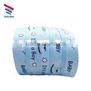 China New Ribbon Factory Customize Custom Printed Grosgrain Ribbon thumbnail-1