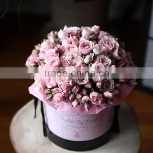 Zeal-X Custom Luxury Round Flower Gift Packaging Box With Logo Printing thumbnail-5