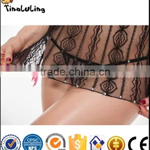 2017 Tinaluling Ladies Black Lace Bra Set Slim Fit Sexy Lingerie Manufacture thumbnail-5