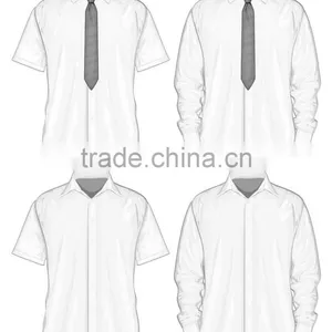 White French Cuff and Collar Grey Man Business Shirt thumbnail-5