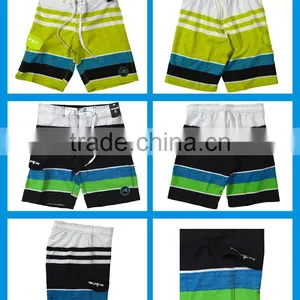 Fitted Swimwear Spandex Teens Young Men Striped Board Shorts Wholesale thumbnail-5