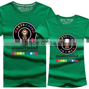Wholesale100% Pure Cotton Cute Couple T Shirts With Vary Colors thumbnail-6