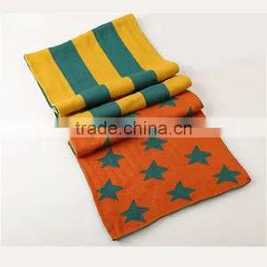 Korean Latest American Flag Creative Stitching Design Warm Knitting Scarf,hijab Scarf Fashion Scarves thumbnail-1