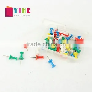 Multi Color Plastic Head Push Pin Creative Office Stationery thumbnail-1