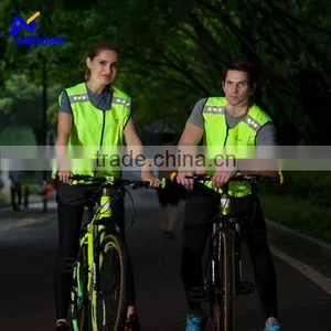 Hi Vis Reflective Night Safety Led Cycling Training Vest thumbnail-1