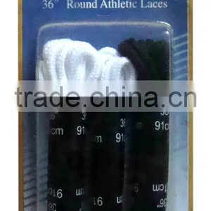 Round Waxed Cotton Braided Sport Shoe Laces thumbnail-1