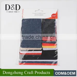Laser Cut Premium Brand Design Custom Jeans Patch Iron on for Mending Tape thumbnail-1