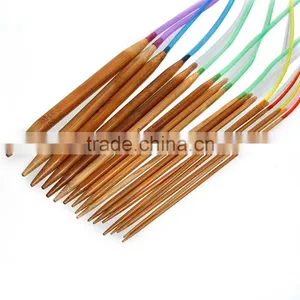 Custom (2.0mm-10.0mm)Carbonized Bamboo & Plastic Multicolor Circular Knitting Needle thumbnail-3