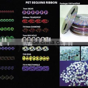 Hot Fix Pet Laser Sequins Reel 5mm Laser Silver thumbnail-1