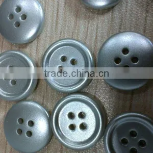 Dull Silver Color 22L 4 Hole Abs Plastic Button Wholesale and Retail thumbnail-1