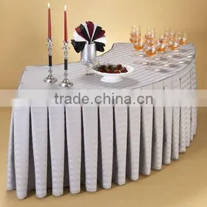 Box Pleats Table Skirting Polyester Table Skirt thumbnail-1