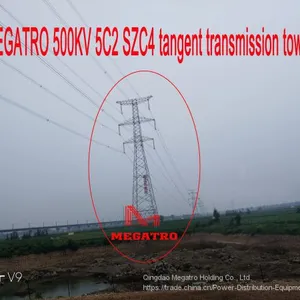 MEGATRO 500KV 5C2 SZC4 Tangent Transmission Tower thumbnail-2
