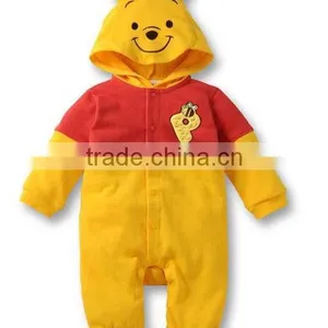 New Design Cartoon Tiger Hooded Babysuits thumbnail-4