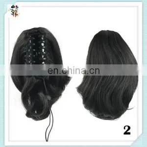 Womens Synthetic Sexy Short Wave Drawstring Hair Ponytails HPC-0178 thumbnail-3