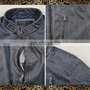 2015 New Model Designer Motorbike Leather Jacket thumbnail-4