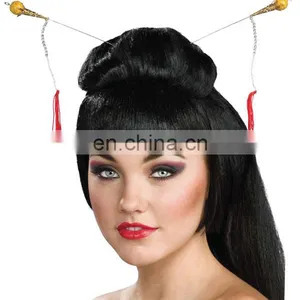Halloween Carnival Party China Girl Wig for Adults thumbnail-2