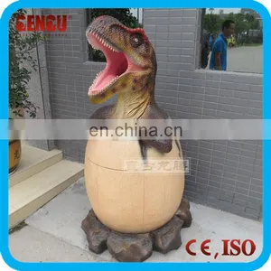 Hotel Lobby High Simulation Fiberglass Dinosaur Trash Can thumbnail-1