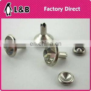 Fashion Custom Garment Decrative Jeans Rivet With Rhinestone thumbnail-1