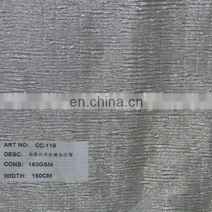 2014 New CC-119 100%polyester Shine Foil Curshed Fabric thumbnail-1