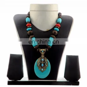 Indian Banjara Beded Necklace- Fashion Costume Jewellery Set thumbnail-3