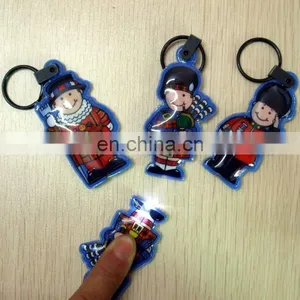 Made in China High Quality Cheap Promotion Voltage Led Light Keychain thumbnail-6