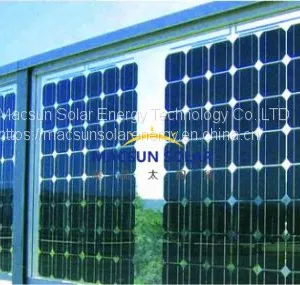 High Transparency 156*156mm Solar Cells 280W BIPV Monocrystalline Solar Panel With Double Glass thumbnail-1
