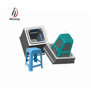 Plastic Stool Chair Mould Manufacutring Taizhou Mould Factory thumbnail-3