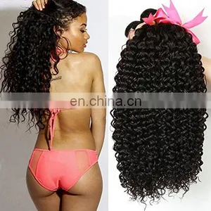 Brazilian Hair in Dubai 3 Bundles With Closure Kinky Hair thumbnail-1