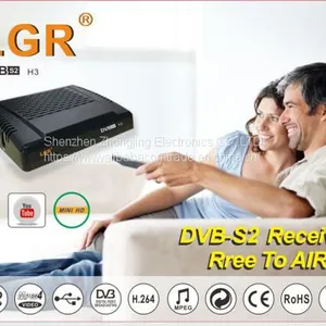 Full HD 1080P DVB-S2 MPEG-2/4 FTA Digital Satellite Receiver With Powervu Fta Satellite Receiver thumbnail-1