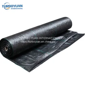 Plastic Grass Flower Mat / Tree Protection Polywoven Weed Mat for Sale thumbnail-1
