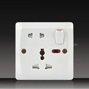 10A 250V Push Button Wall Switch Socket Digit Telephone Socket With Data Socket thumbnail-2