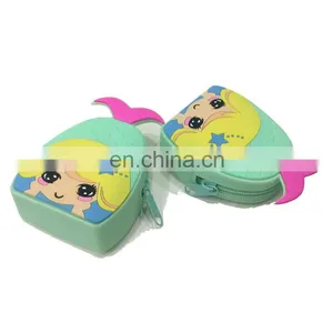 Rubber Dropping Fish Girl's Change Money Purse Fashion Clutch Zipper Small Coin Pouch Silicone Key Holder Wallet thumbnail-5