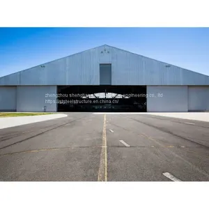 Pre-engineered Buildings Steel Structure Airplane Aircraft Hangar Warehouse Maintenance Center thumbnail-2