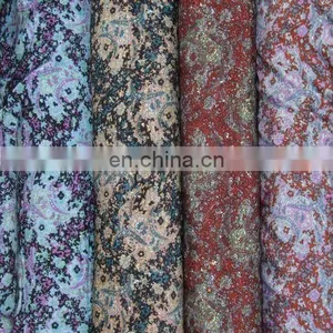 Printed Polyester Peach Skin Fabric for Dresses/home Textile/pilow Cases thumbnail-3