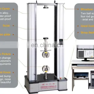 Waterproof Leather Materials Tensile Tearing Peel Universal Testing Machine 20KN thumbnail-2